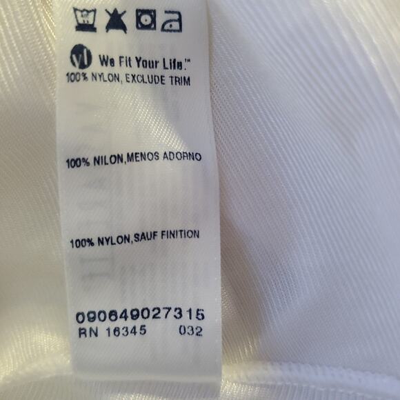 Vintage VASSARETTE Half Slip Skirt WHITE SATIN NYLON Lingerie WOMEN'S SMALL 20" - Picture 8 of 8